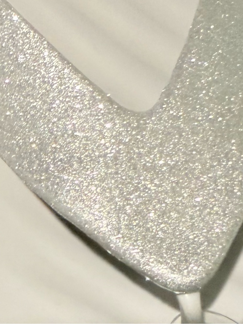 New with tags, silver glitter crocs flip-flops